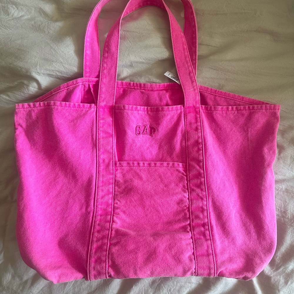 GAP Vibrant Pink Canvas Tote